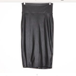 Spanx Faux Leather Pencil Skirt